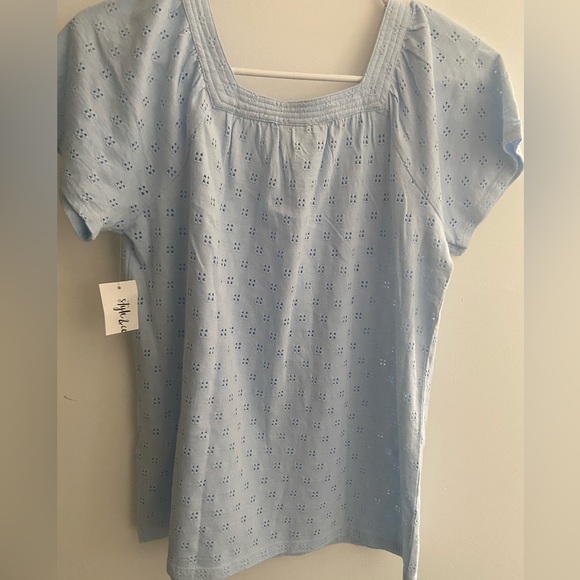 NWT Style$Co. Cotton square neck t-shirt Top size S - Picture 2 of 3